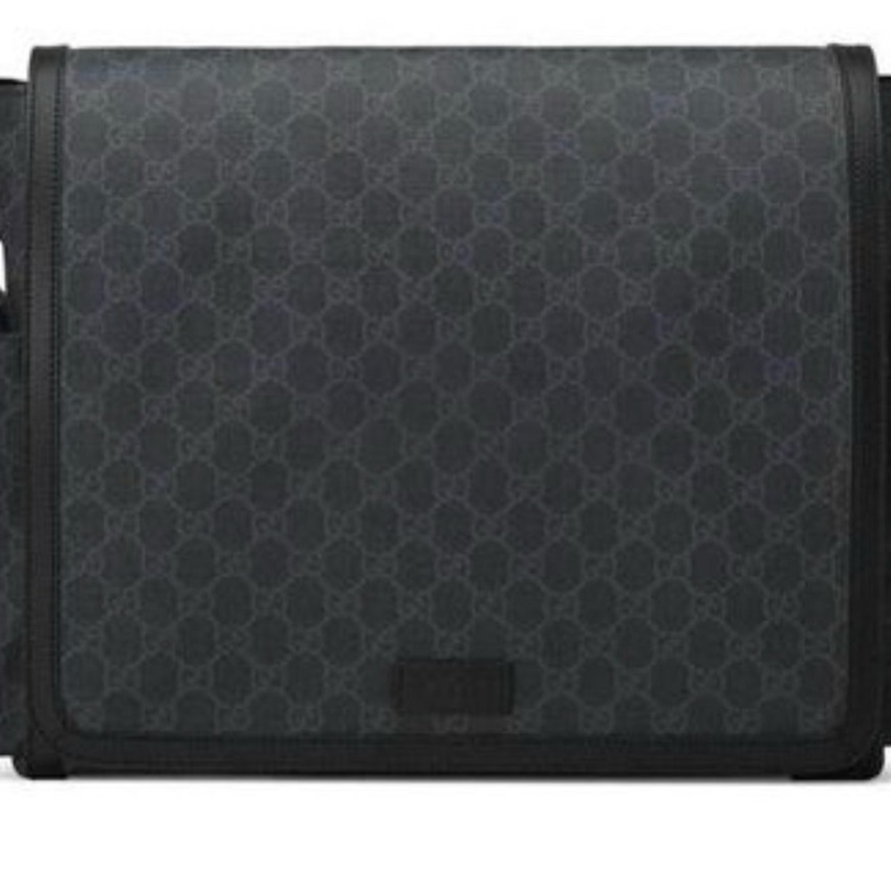 Gucci GG Monogram Black Large Changing Bag Diaper Bag - Picture 10 of 11
